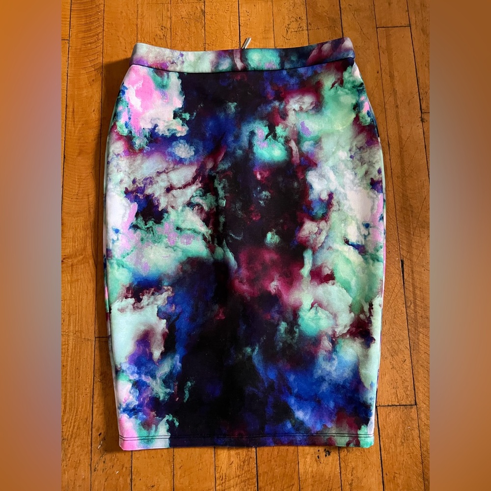 Bar III Abstract Pencil Skirt - Size M